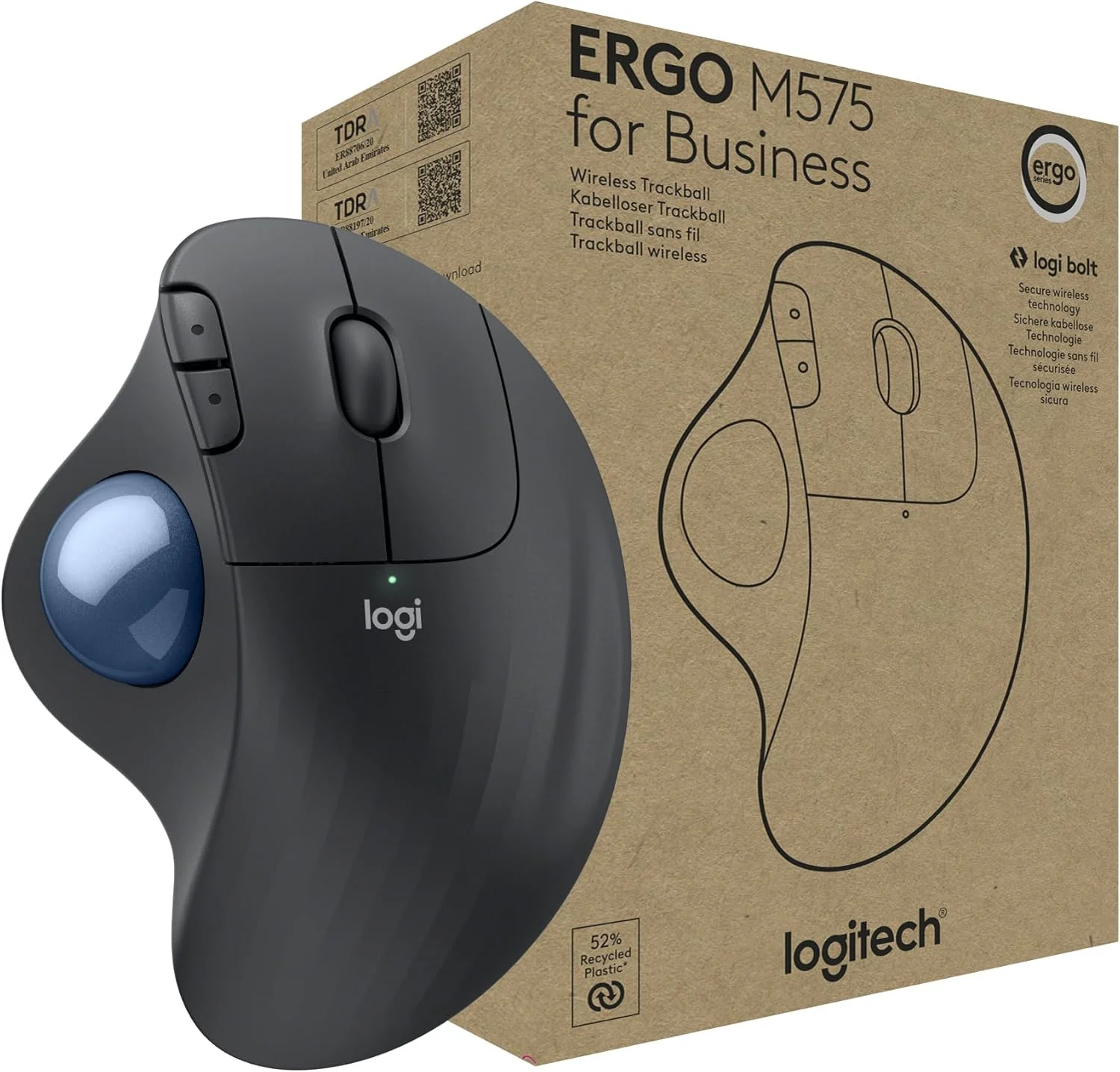 LOGITECH ERGO M575 WLESS TRKBLL FOR BUS -GRAPHITE LOGITECH — view 2