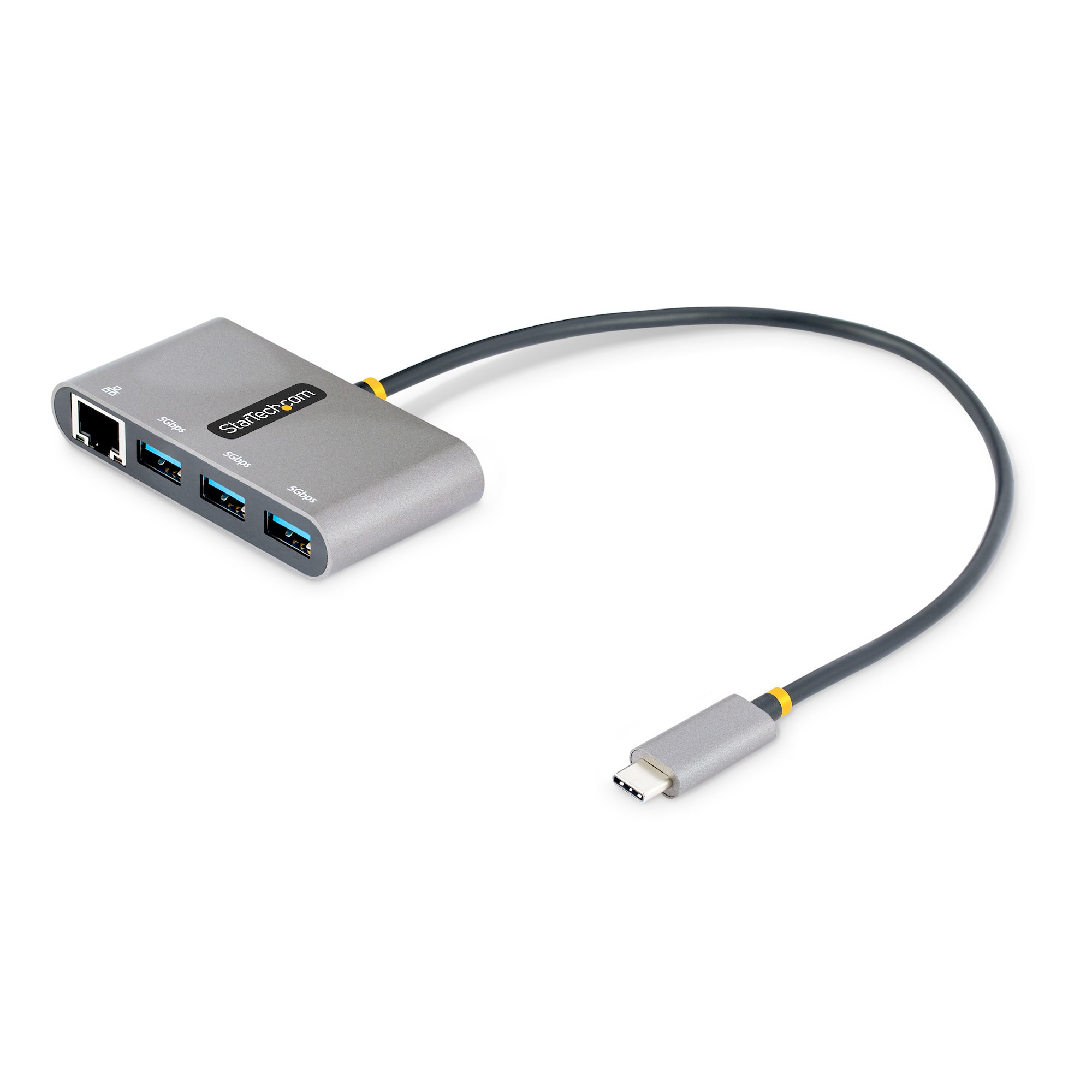 StarTech.com 3-Port USB-C Hub with Ethernet Portable StarTech.com — view 2