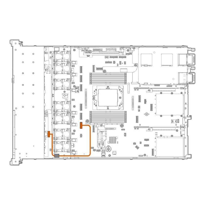 HPE DL325 G11 2SFF x4NVMe U.2 Cage Kit HPE — view 2