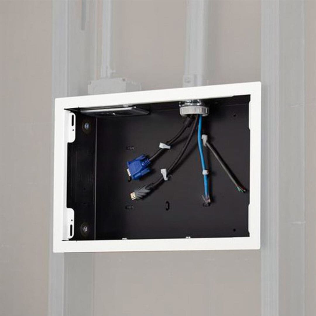 AV Supply Group WALL ENC 16X9 MTI-D PRE/PST INST-WHITE AV Supply Group — view 2