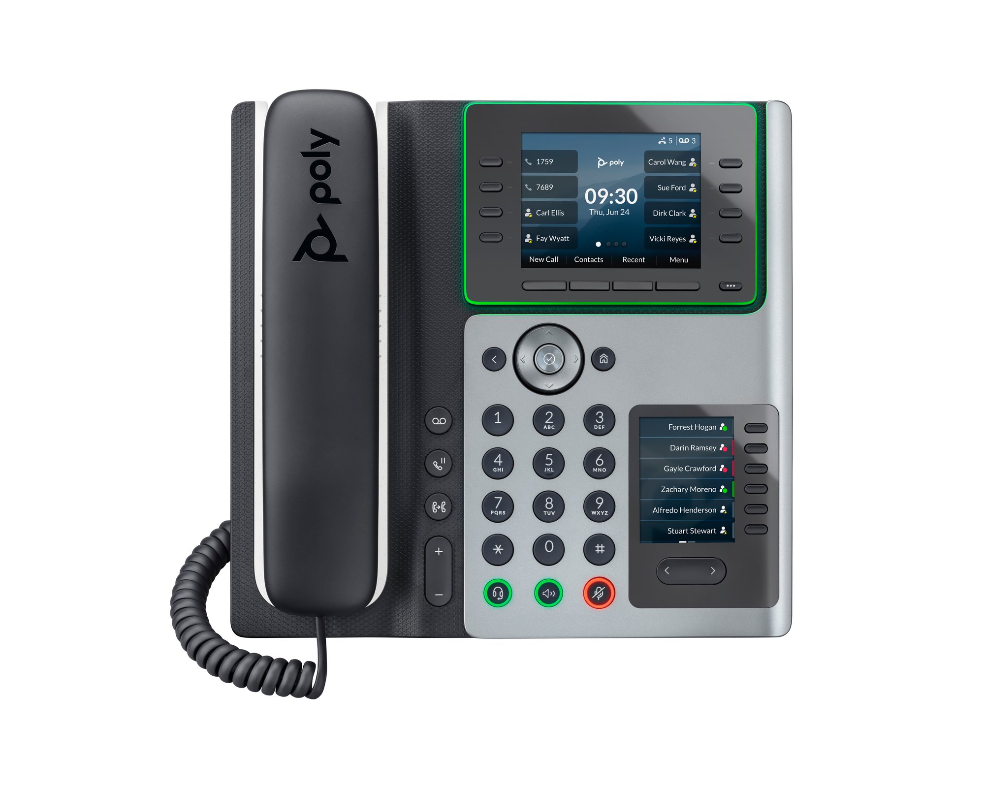 HP POLY EDGE E450 IP PHONE AND HP — view 2