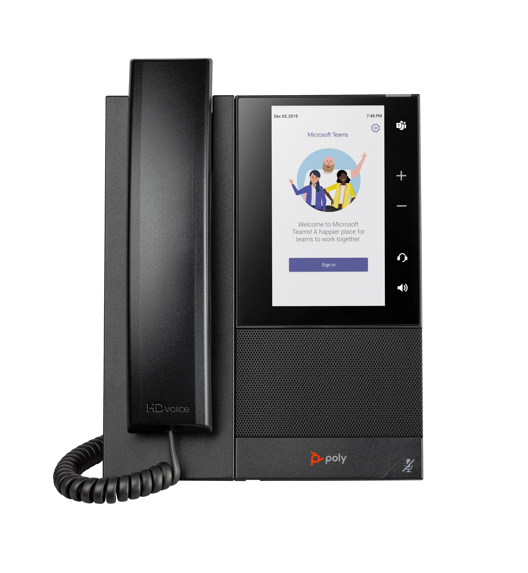 HP CCX 505 MEDIA PHONE TEAMS POE HP — view 2