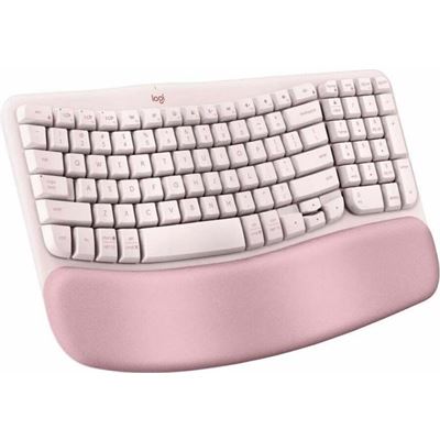 LOGITECH Wave Keys Wireless Ergonomic Keybrd Rose LOGITECH — view 2
