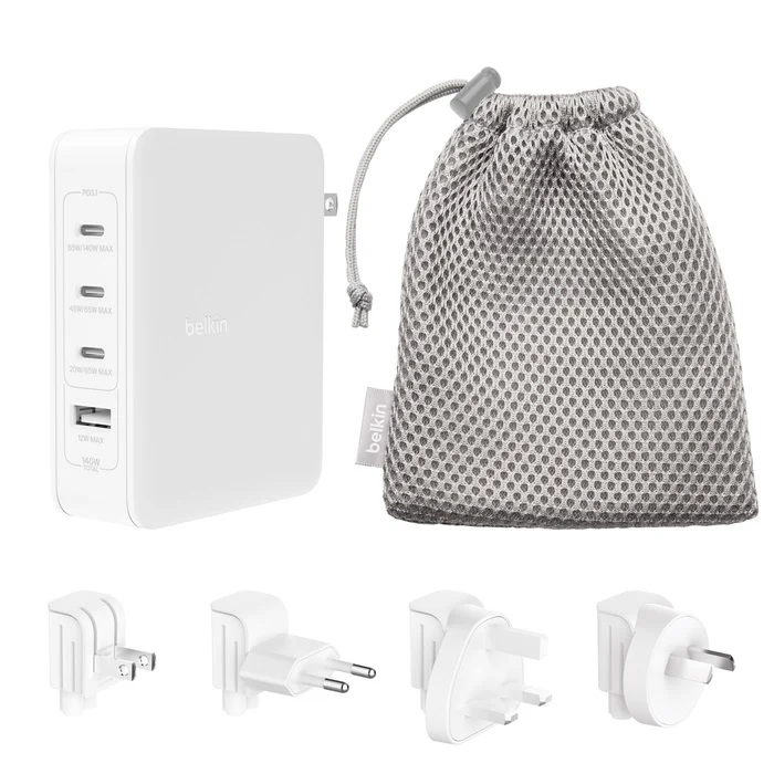 BELKIN BoostCharge 140W Travel 4-Port GaN Wall BELKIN — view 2