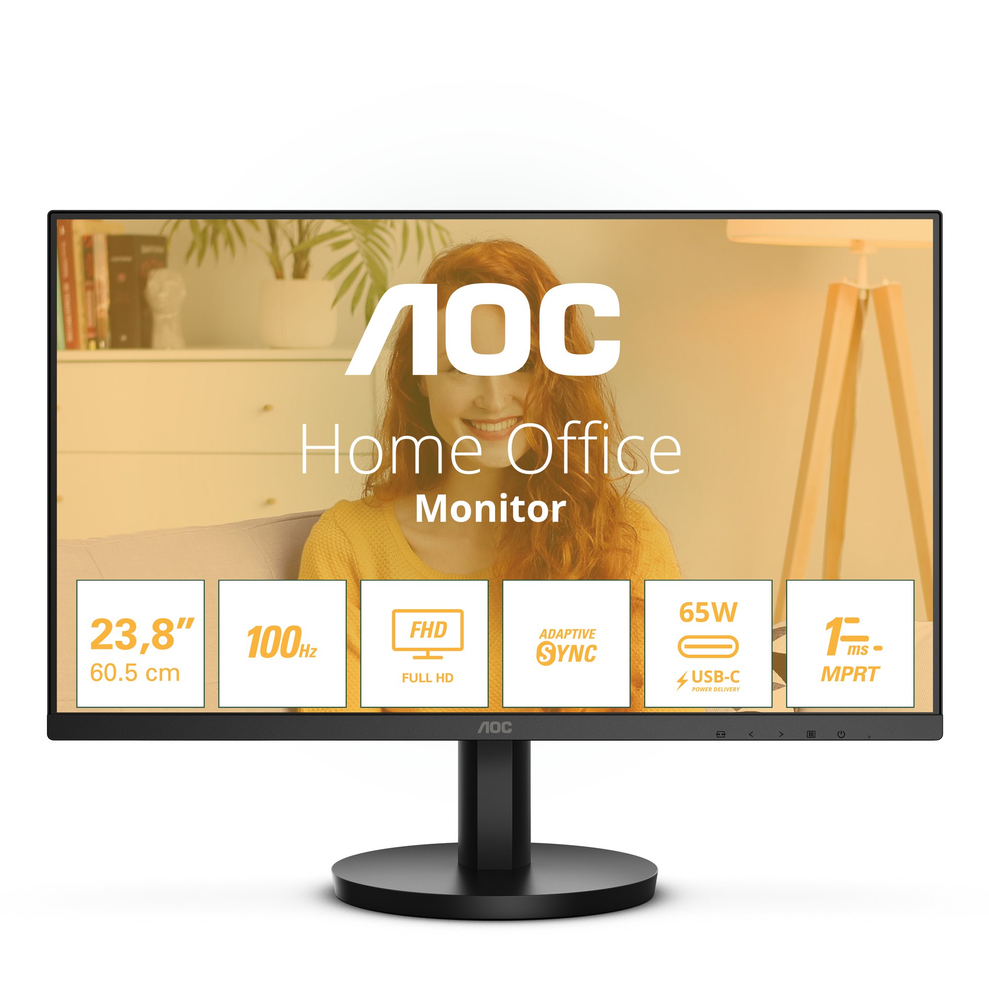 AOC 24B3CA2 23.8IN IPS PANEL USC- C MONITOR AOC — view 2
