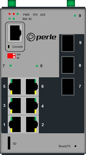 PERLE IDS-509-3SFP Ethernet Switch PERLE — view 2