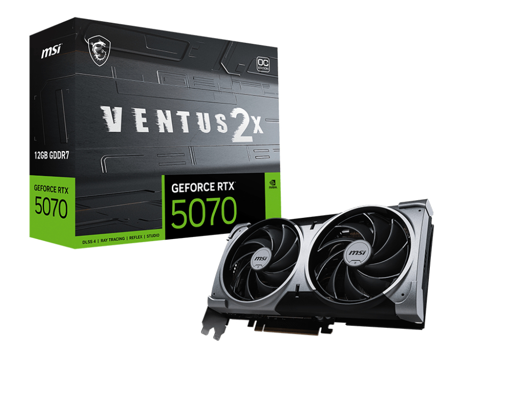 MSI GeForce RTX 5070 12G VENTUS 2X OC MSI — view 2
