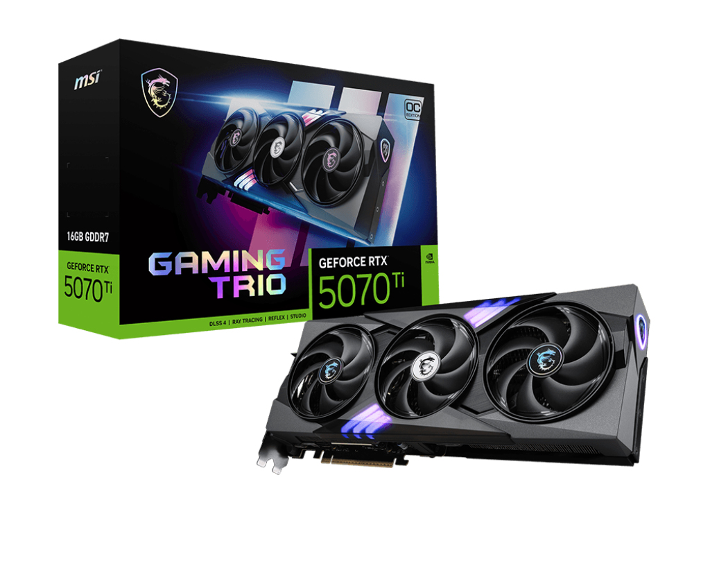 MSI GeForce RTX 5070 Ti 16G GAMING TRIO OC MSI — view 2