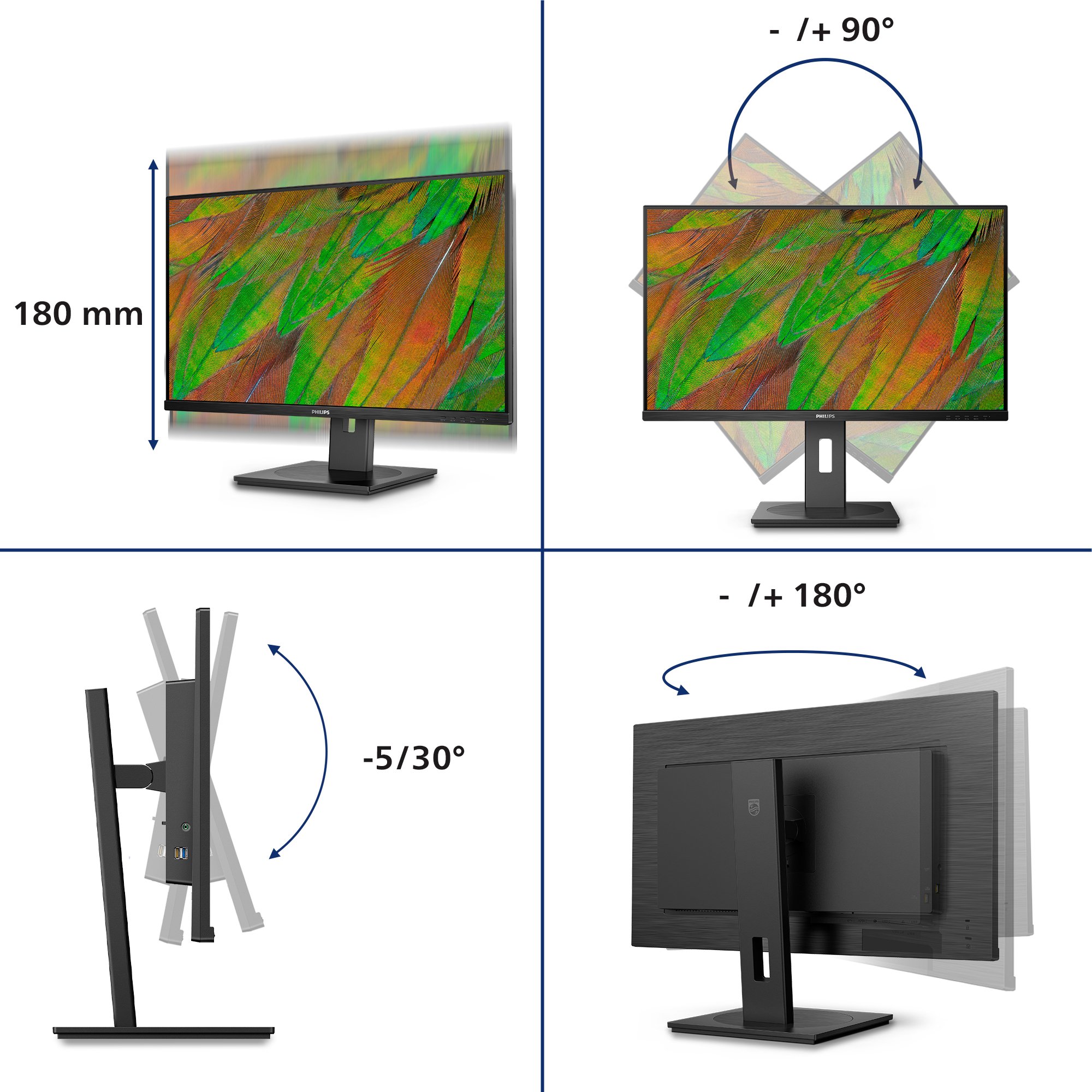 PHILIPS 32B1U3900 UHD 60HZ VA BUSINESS MONITOR PHILIPS — view 4