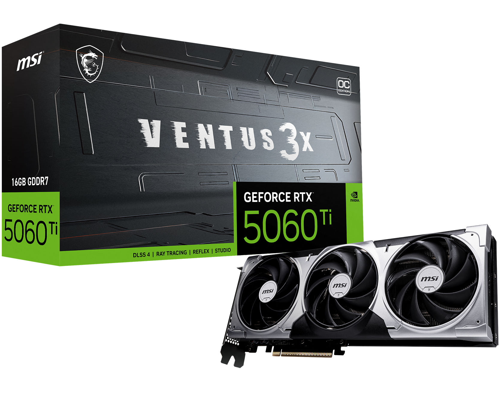 MSI GeForce RTX 5060 Ti 16G VENTUS 3X OC MSI — view 2