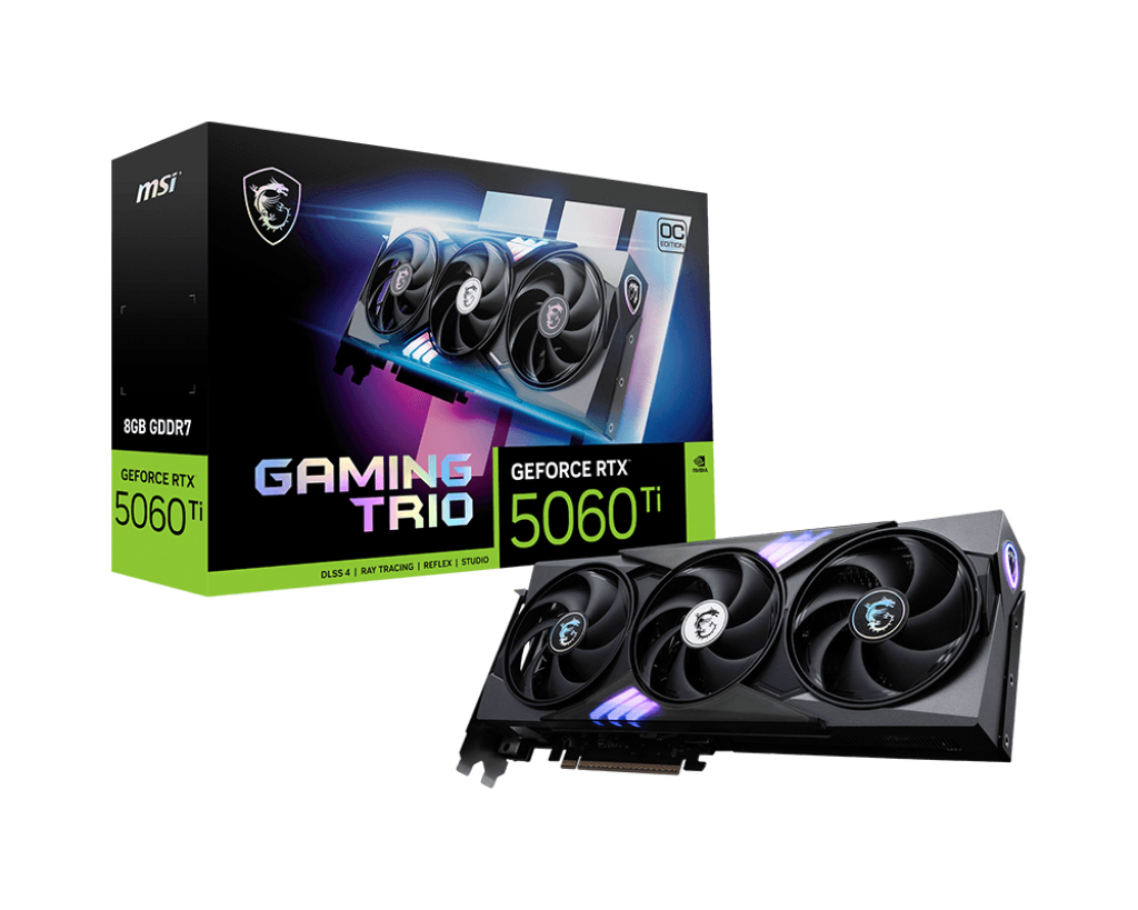 MSI GeForce RTX 5060 Ti 8G GAMING TRIO OC MSI — view 2