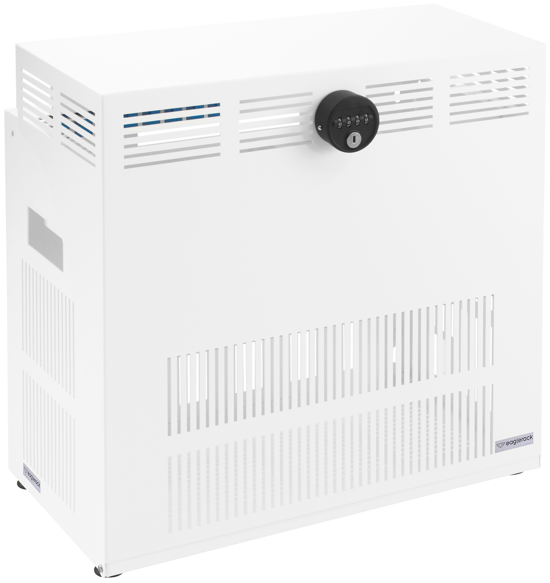 RACKMOUNT.IT EAGLERACK CLOSED WITH LOCK - 4U - WHITE RACKMOUNT.IT — view 2