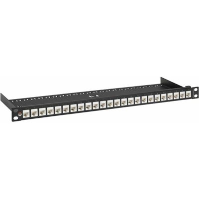 RACKMOUNT.IT PATCHPANEL 24 PORT-2/3U-BLACK FRAME-WHIT RACKMOUNT.IT — view 2