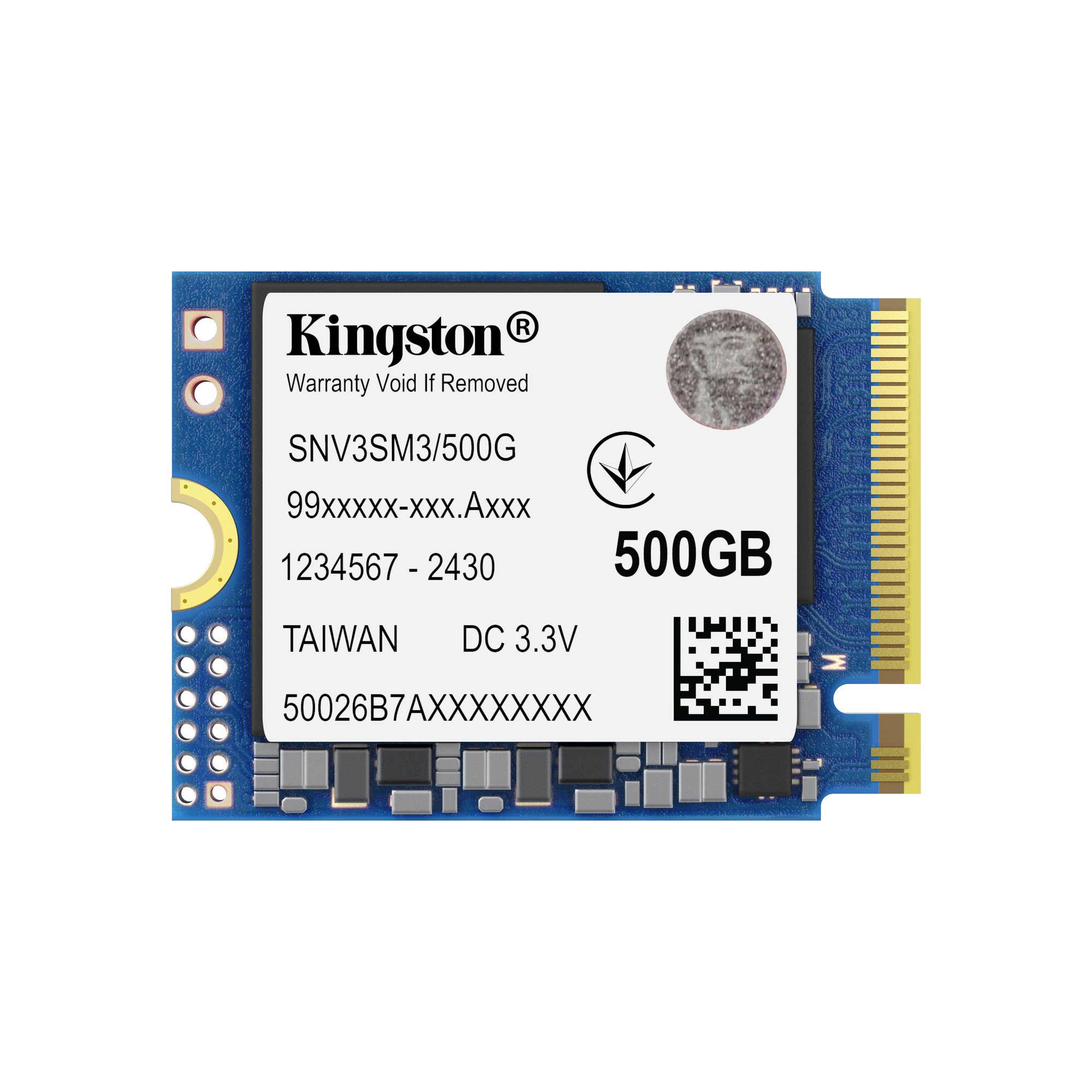 KINGSTON 500G NV3 M.2 2230 PCIe 4.0 NVMe SSD KINGSTON — view 2