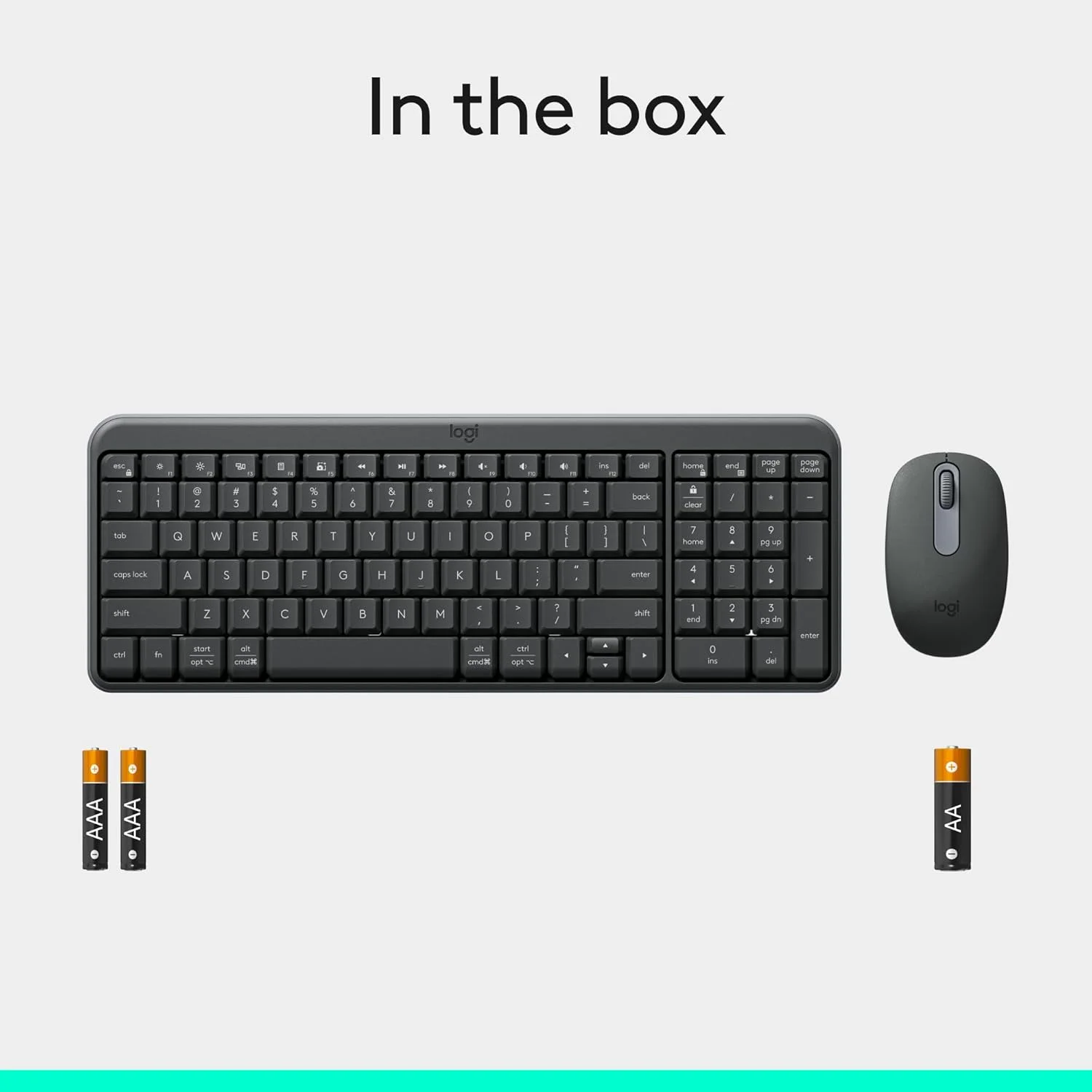 LOGITECH MK250 GRAPHITE LOGITECH — view 2