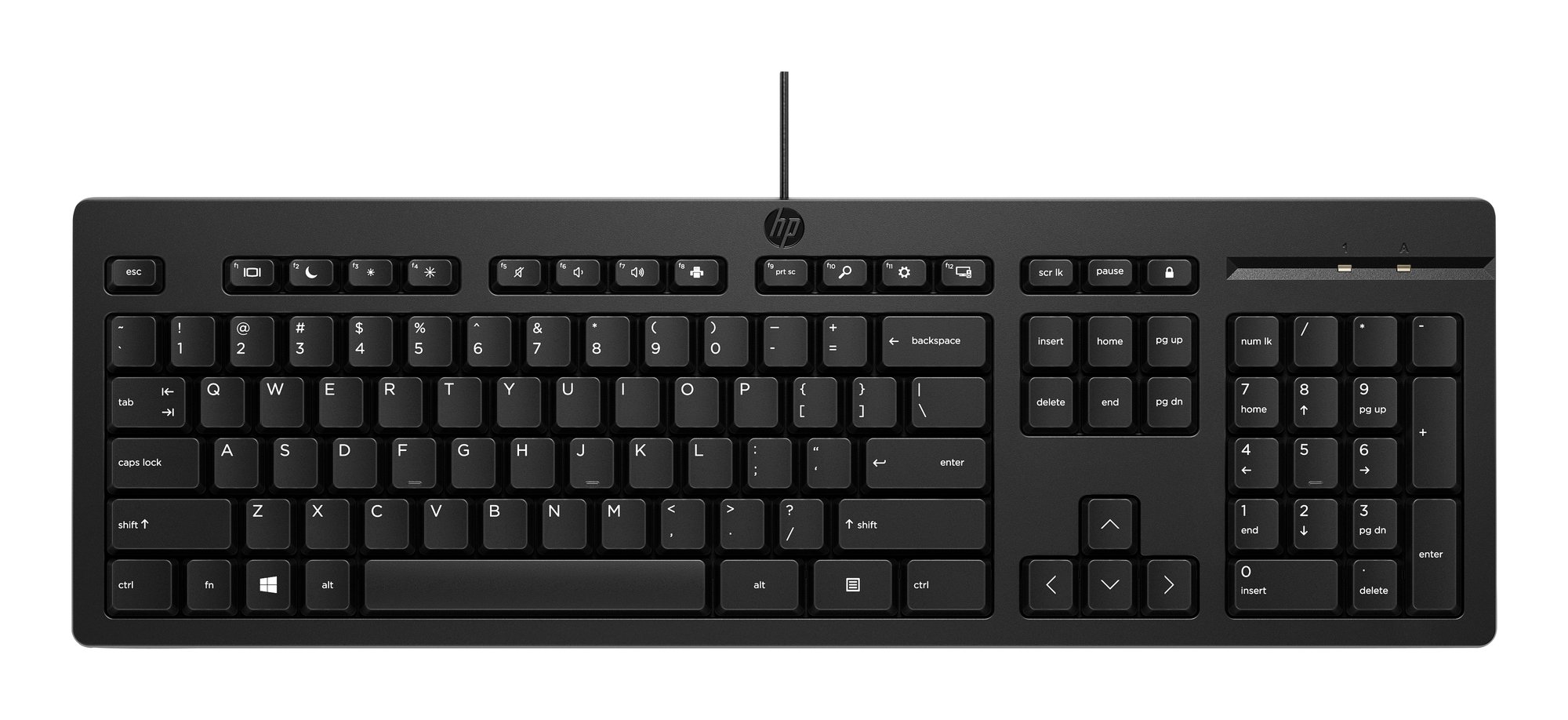 HP 125 G2 USB Wired Keyboard HP — view 2