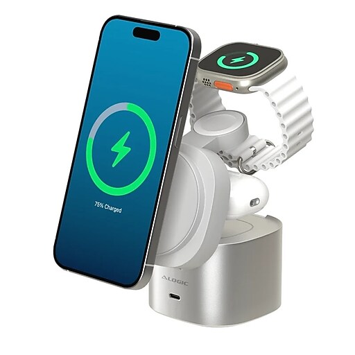 ALOGIC Powerpod 4in1 Qi2 Wless Charging - White ALOGIC — view 2