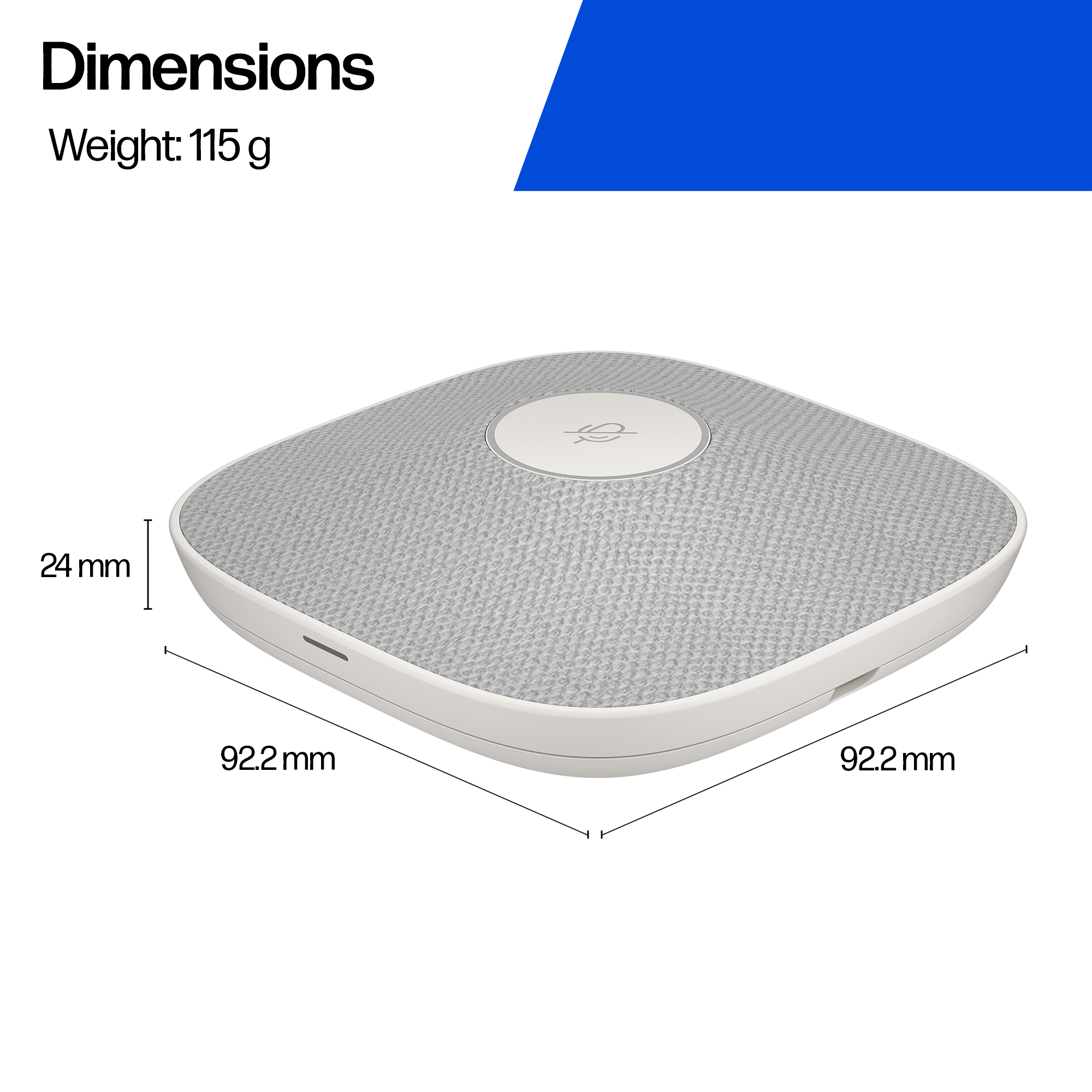 HP Poly Studio A2 White Table Microphone HP — view 6