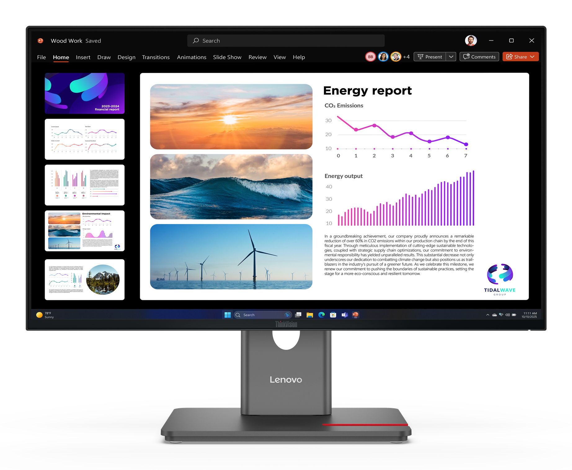LENOVO P24Q-40 23.8IN QHD (HDMI+DP) 3YR LENOVO — view 2
