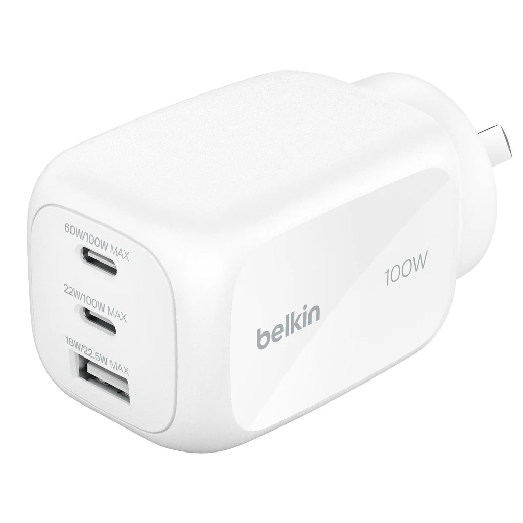 BELKIN BoostCharge Pro 3-Port GaN Wall Charger BELKIN — view 2