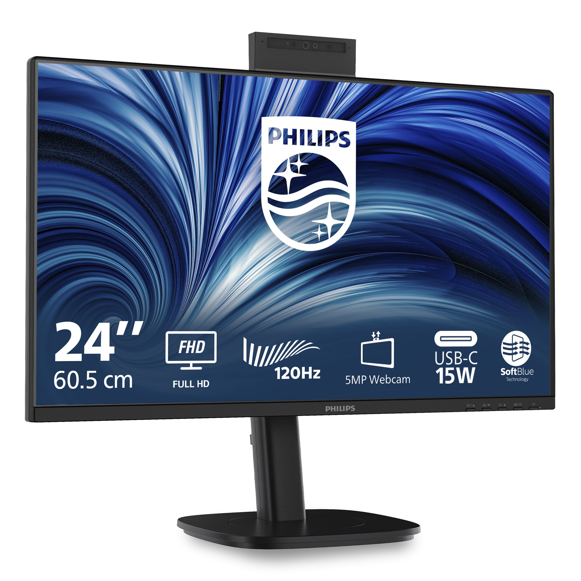 PHILIPS 24in B LINE MONITOR WEBCAM PHILIPS — view 3
