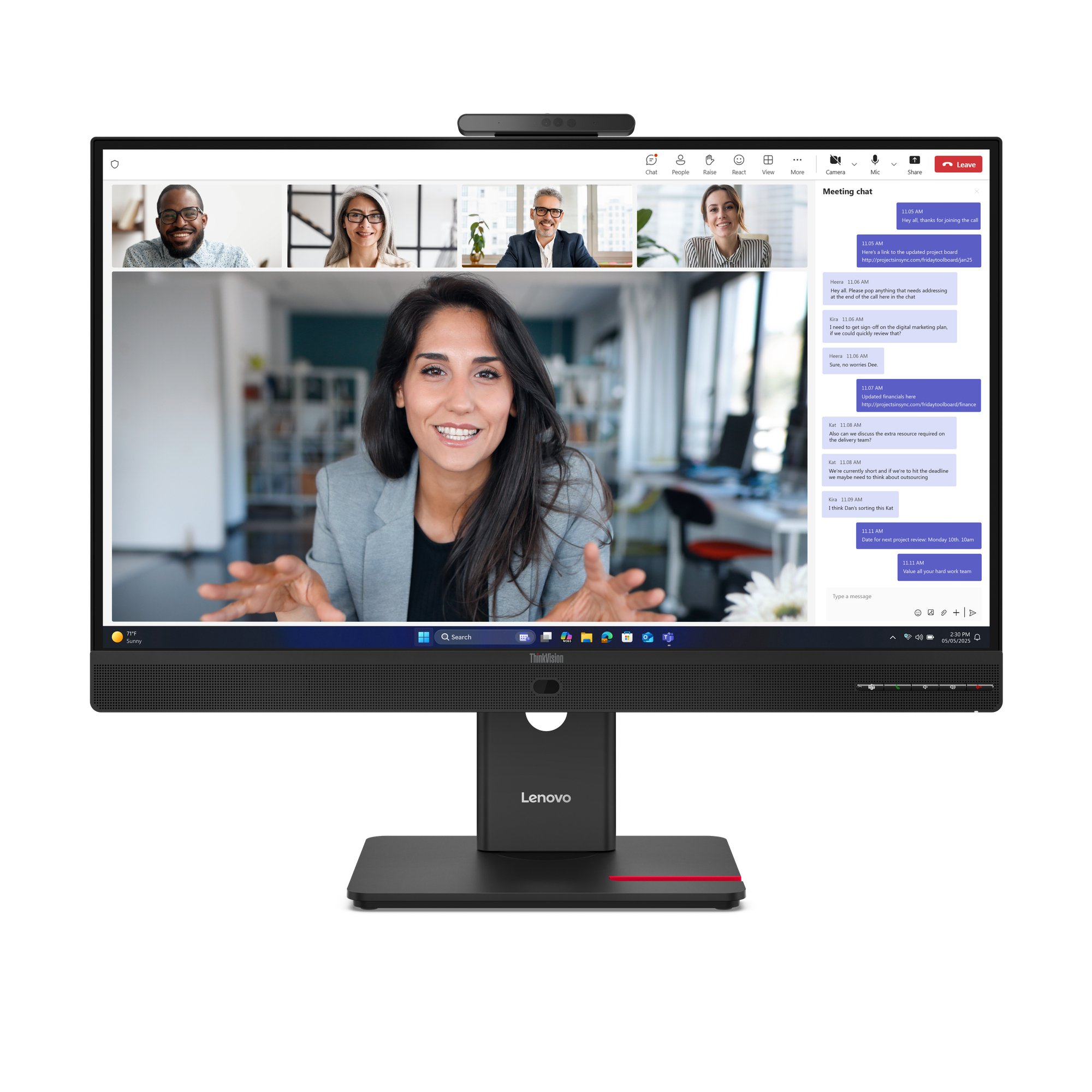 LENOVO T24-4V 23.8IN FHD HDMI+DP+VGA 3YR LENOVO — view 2
