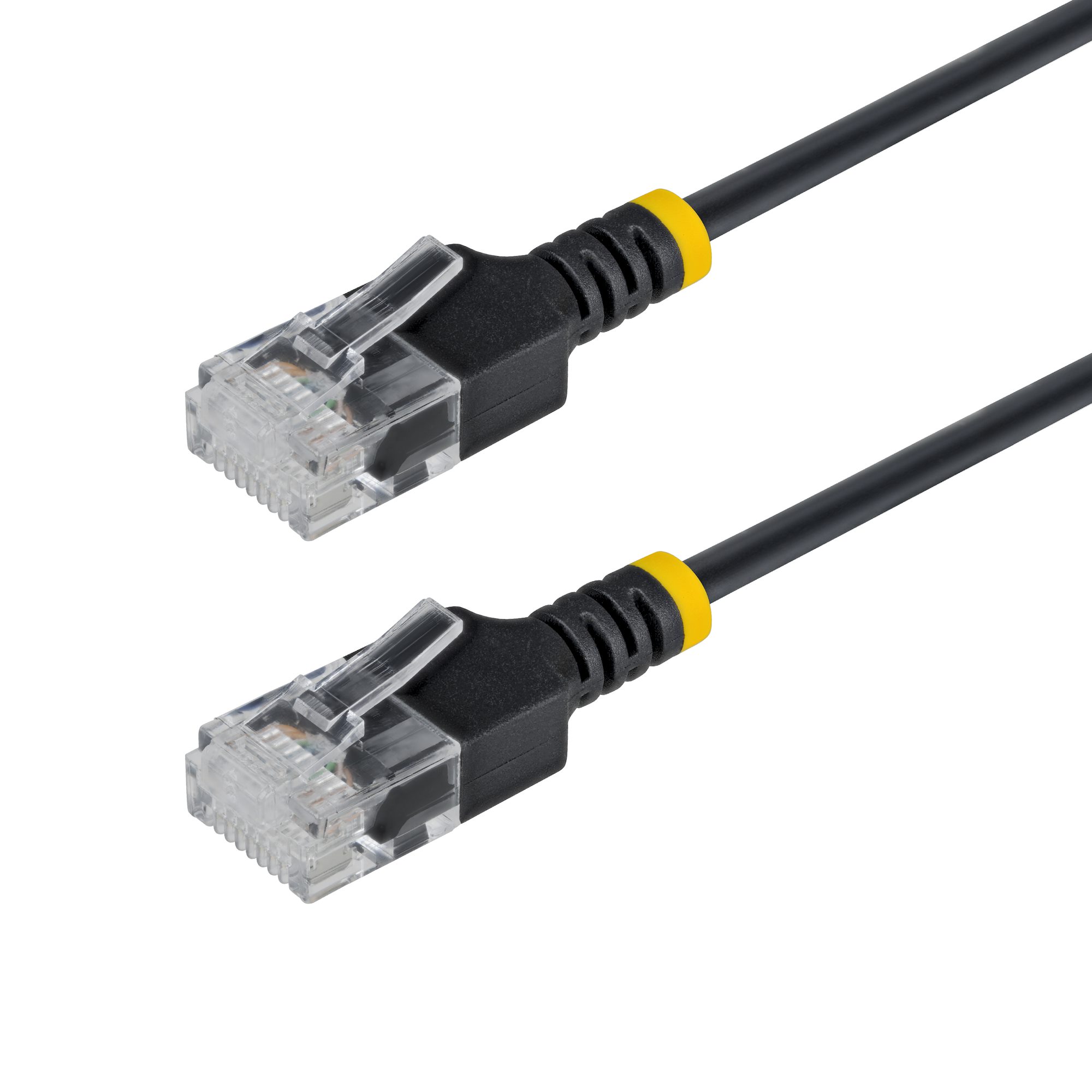 15cm Black Ultra Slim CAT6a Cable StarTech.com — view 2