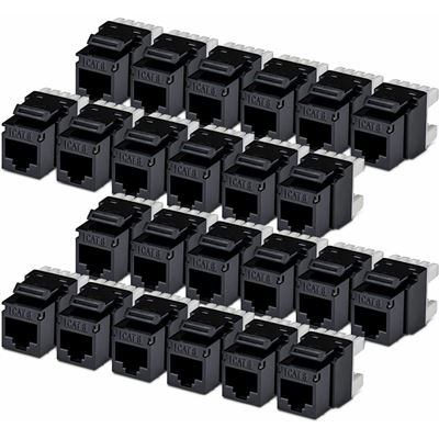 Cat6 Keystone Jack 24-Pack 180-Deg StarTech.com — view 2