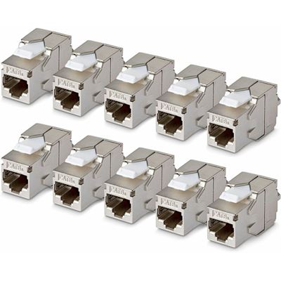 Cat6a Keystone Jack 10-Pack 180-Deg StarTech.com — view 2