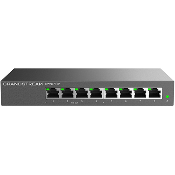 GWN7701P  Unmanaged Network Switch 8-port 4x PoE # Grandstream Networks — view 2