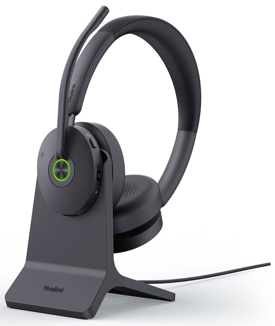 BH74 MS Teams Dual Headset with Charging Stand Black USB-C/A Yealink — view 2