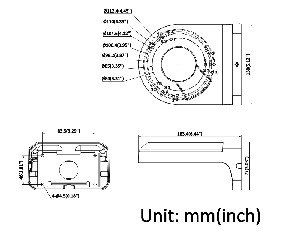 Hikvision DS-220AZJ-130-WA Hikvision — view 3