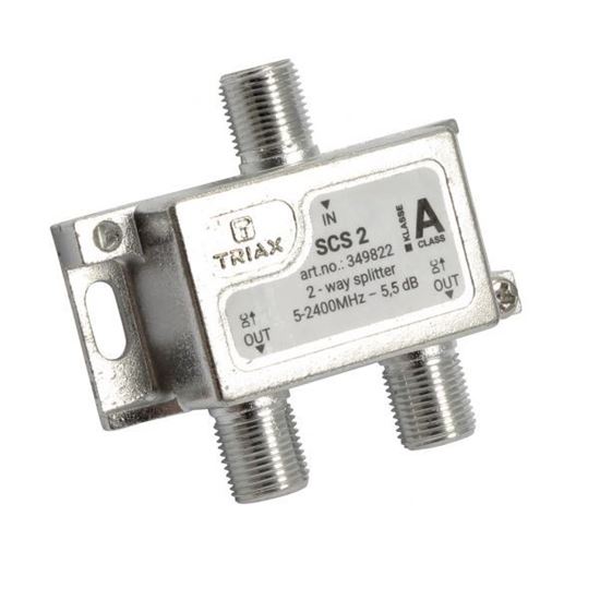 TRIAX RF 2-Way Splitter, 2.4GHz. Coaxial Splitter Ideal for SAT-IF & Triax — view 2