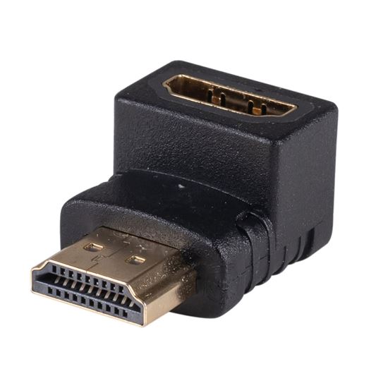 DYNAMIX HDMI Down Angled Adapter, High-Speed with Ethernet Gold Dynamix — view 2