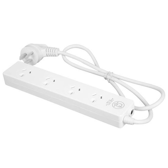 DYNAMIX 4-Way Powerboard. 2x ports are double spaced. 0.9m Power cord. Dynamix — view 2