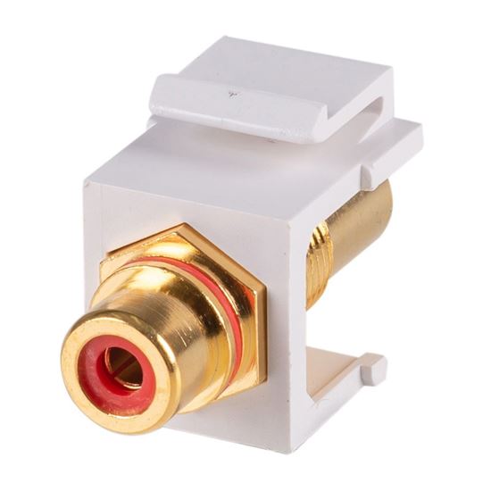DYNAMIX Red RCA to RCA Keystone Adapter. Gold Plated Dynamix — view 2