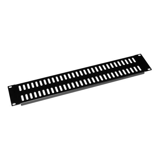 DYNAMIX AV Rack 2RU metal blanking panel with vented holes, with Dynamix — view 2