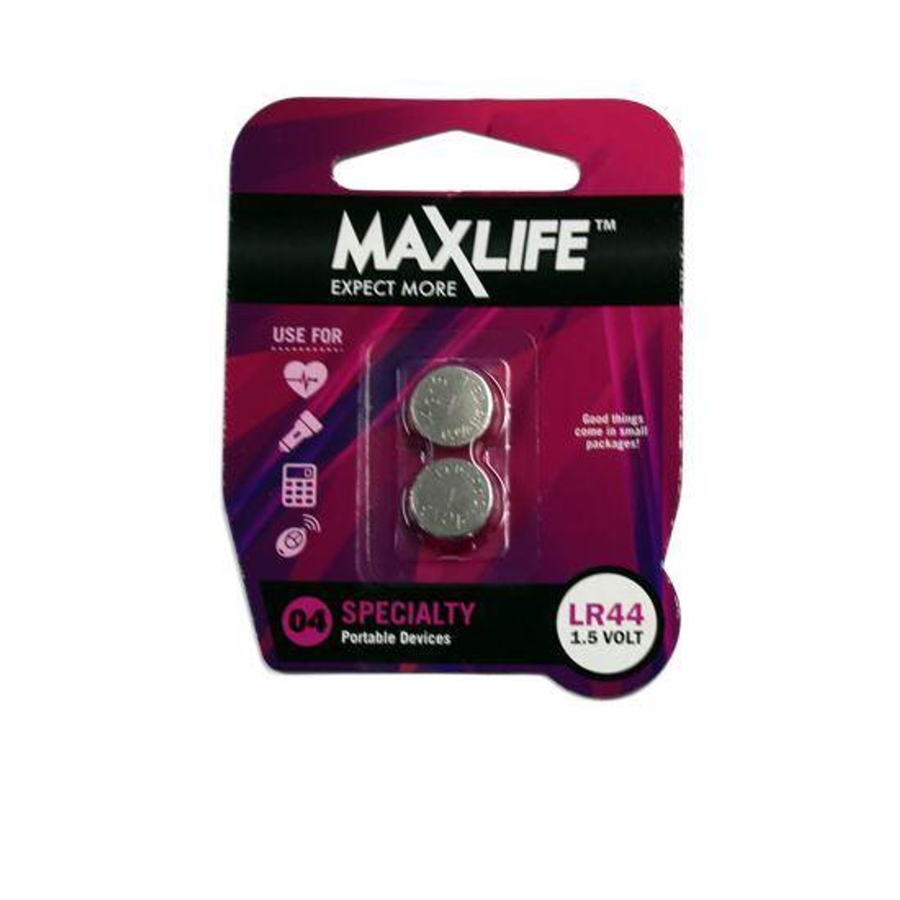 MAXLIFE LR44 Alkaline Button Cell Battery. 2Pk. Maxlife — view 2