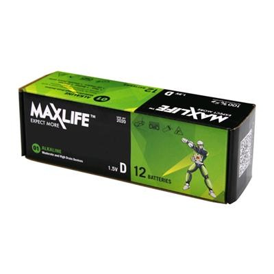 MAXLIFE D Alkaline Battery 12 Batteries Per  Pack Maxlife — view 2