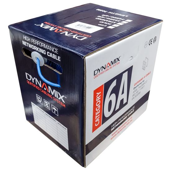 DYNAMIX 305m Cat6A Blue S/FTP Cable Roll, 500MHz, 23AWGx4P Dynamix — view 2