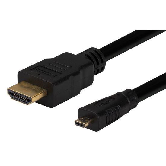 DYNAMIX 2m HDMI to HDMI Micro Cable v1.4. Max Res: 4K@30Hz. Colour Dynamix — view 2