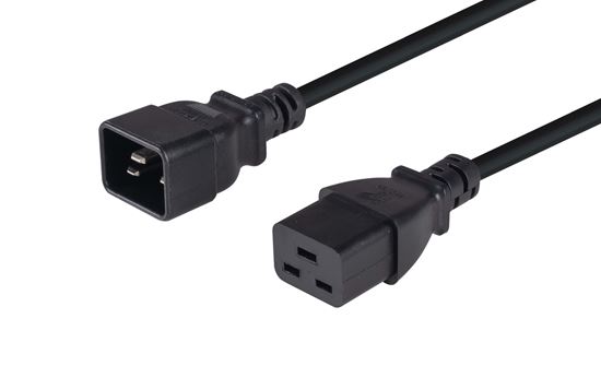 DYNAMIX 2M IEC 16A Power Extension Cord. (C20 Plug to C19 Socket) Dynamix — view 2