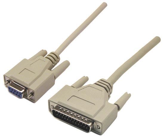 DYNAMIX 2m Null Modem Cable DB9 F/DB25M Dynamix — view 2