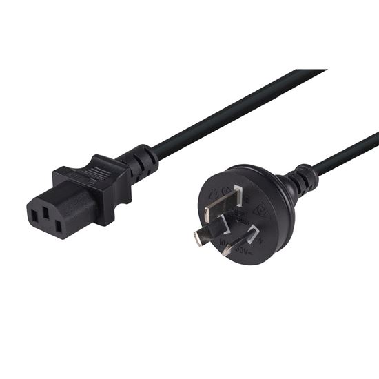 DYNAMIX 0.75M 3-Pin Plug to IEC C13 Female Plug 10A, SAA Approved Power Dynamix — view 1
