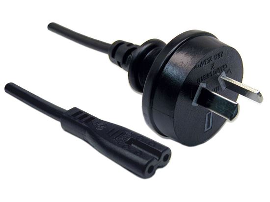 DYNAMIX 0.3M 2-Pin plug to C7 Figure 8 connector. 7.5A. SAA Dynamix — view 2