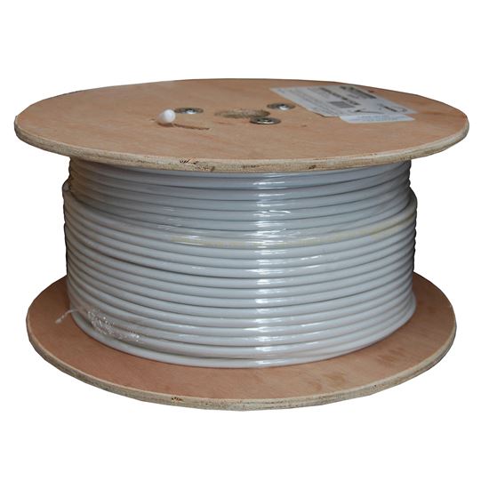 152m Roll RG6 Shielded Cable. White 75ohm. 18AWG solid core. Dynamix — view 2