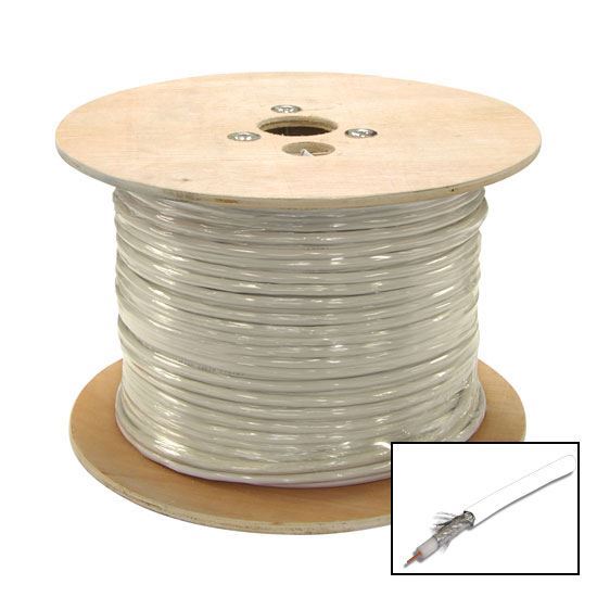 305m Roll RG6 Shielded Cable White. 75ohm. 18AWG solid Dynamix — view 2