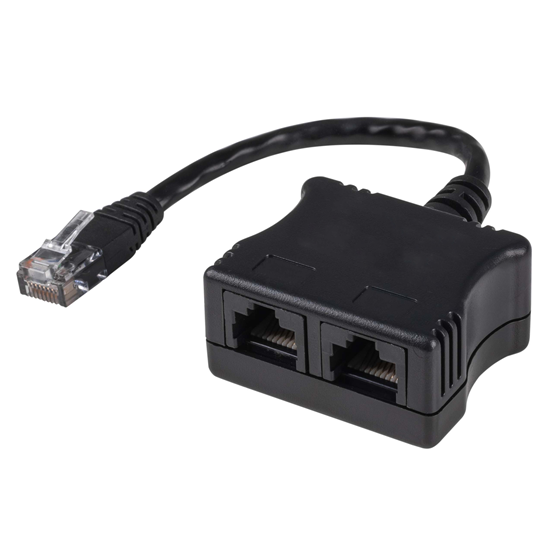 DYNAMIX RJ45 Dual Adapter (2x Analogue Ph.) with short cable Dynamix — view 2