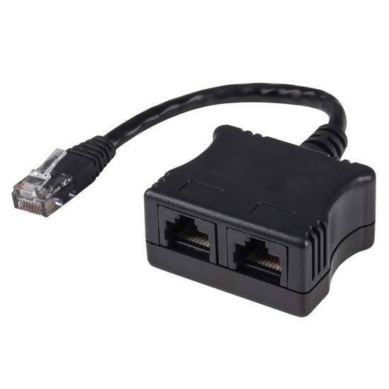 DYNAMIX RJ45 Dual Adapter (2x Digital Ph.) with short cable Dynamix — view 1