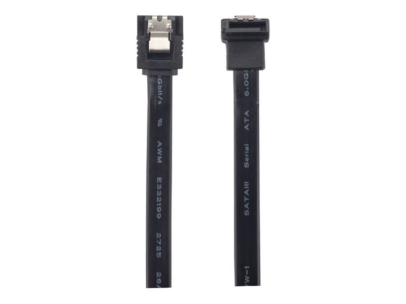 DYNAMIX 0.2m Right Angled SATA 6Gbs Data Cable With Latch. Black Dynamix — view 2